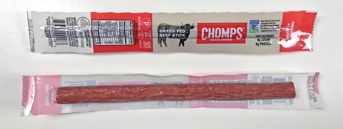 on the go healthy snacks two chomps meat sticks